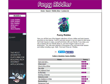Tablet Screenshot of funnyriddles.net